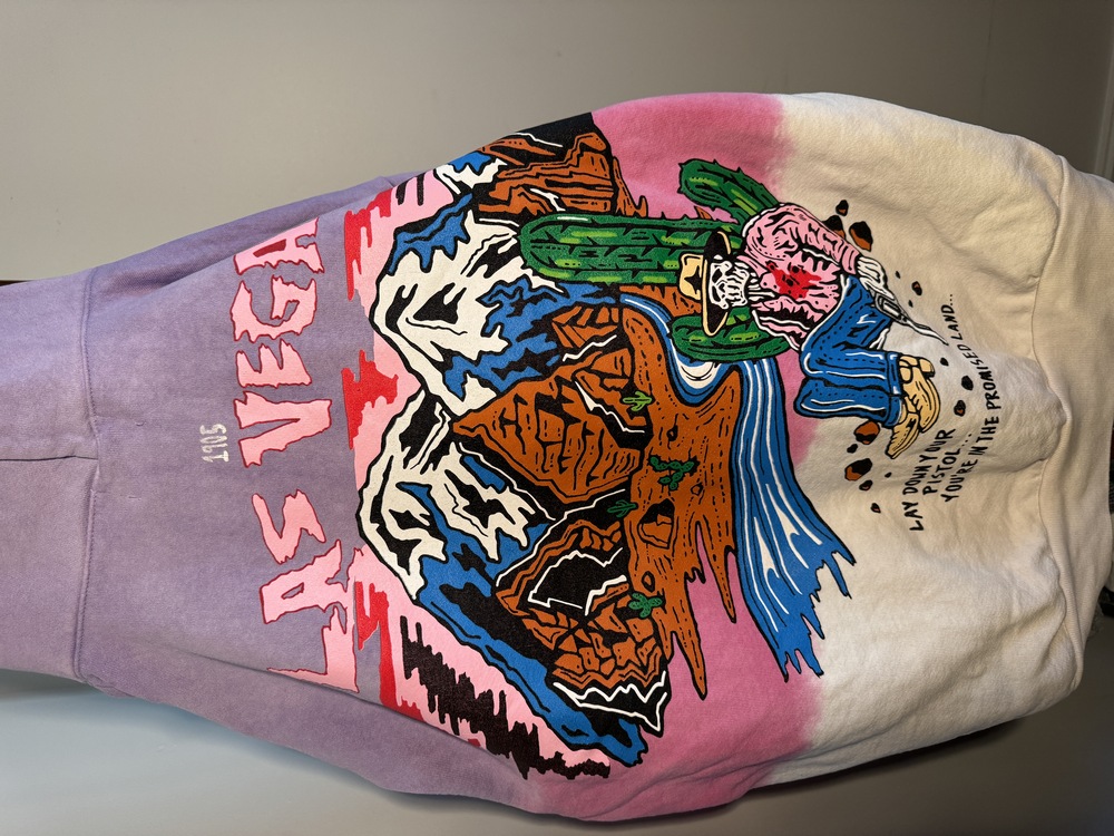 WARREN LOTAS Ombré PROMISED LAND’ HOODIE large - Picture 3 of 6